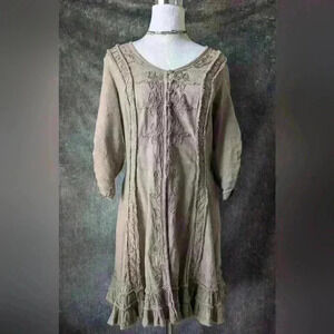 Gretty Zueger Boho Ruffled Corset Dress